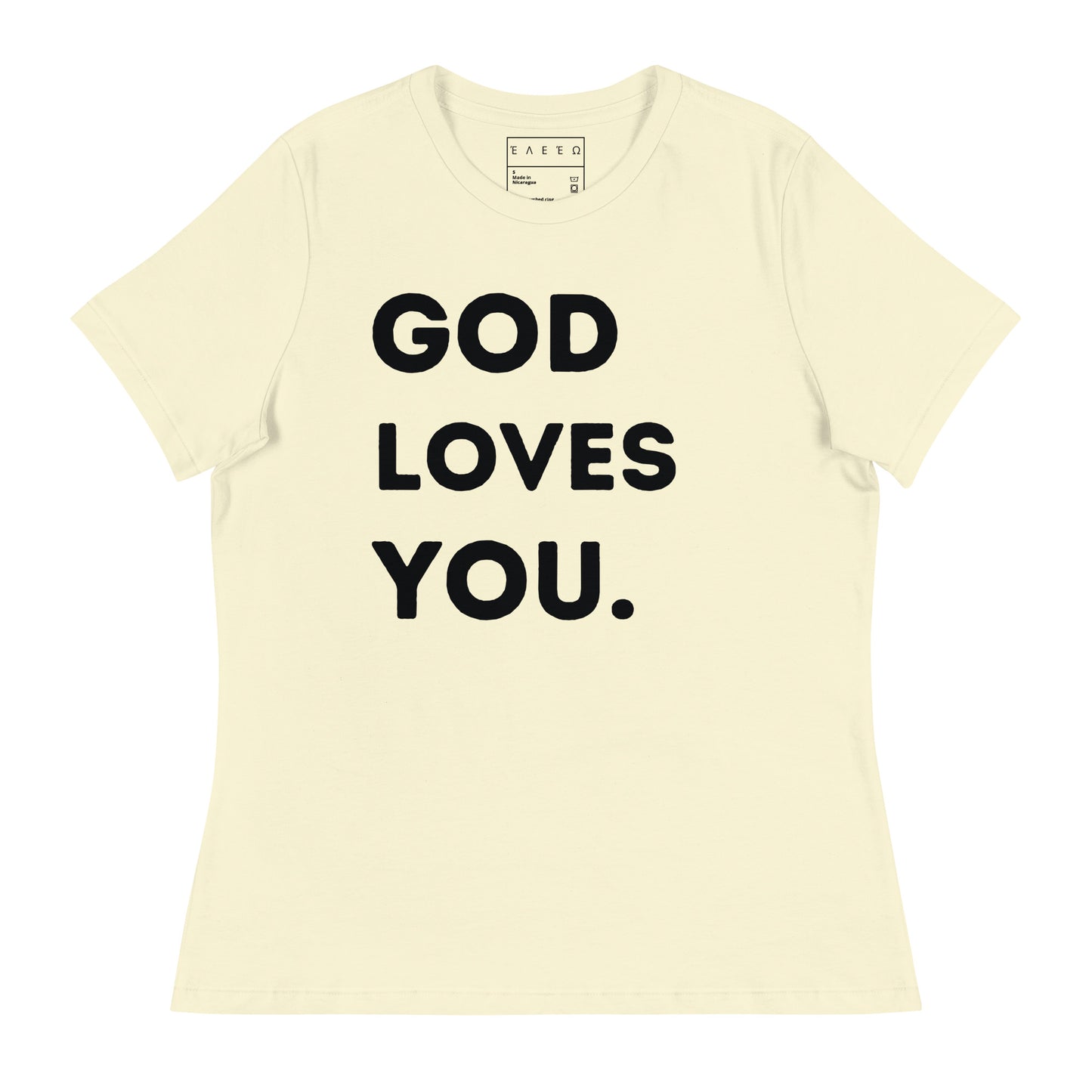 Women's Fitted God Loves You.