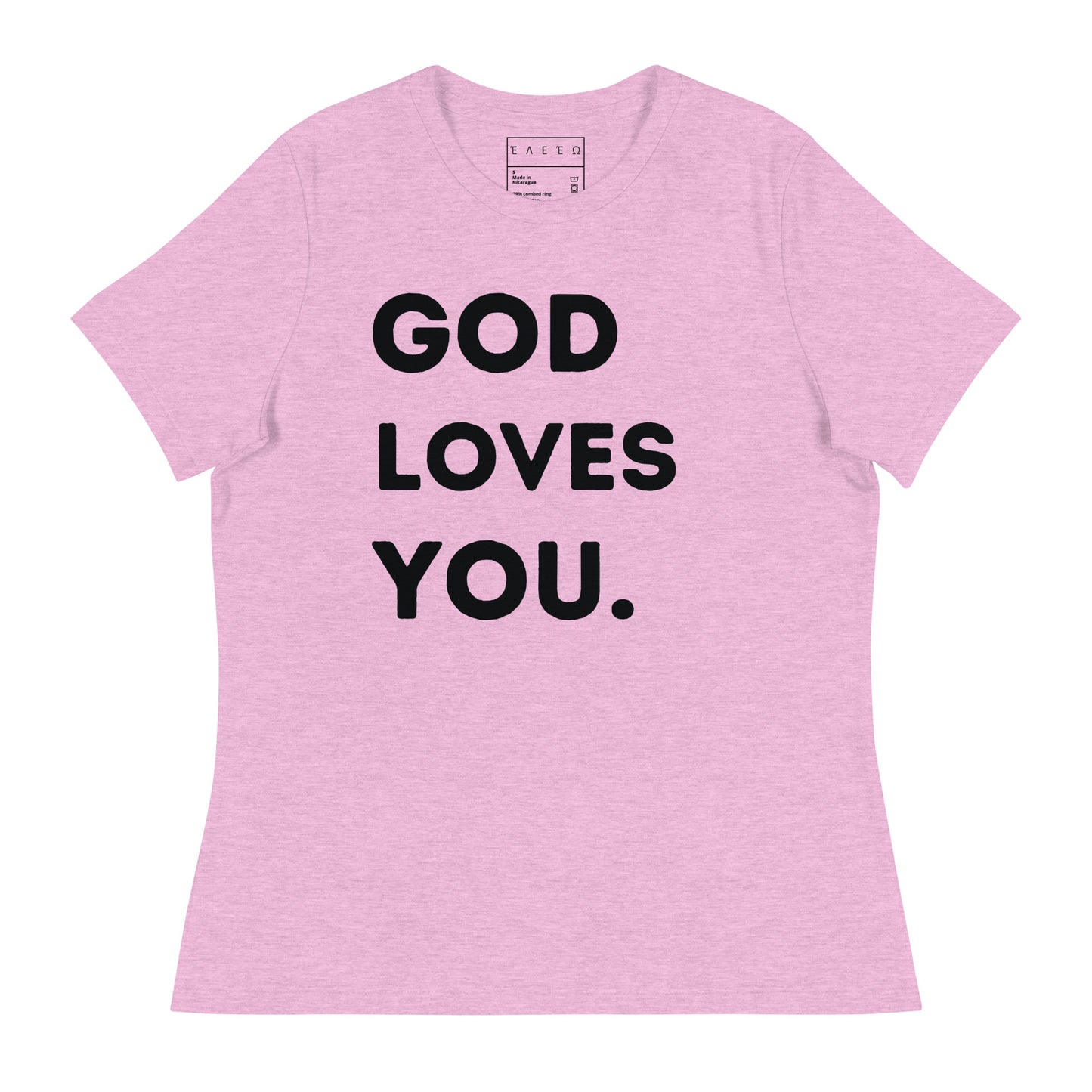 Women's Fitted God Loves You.