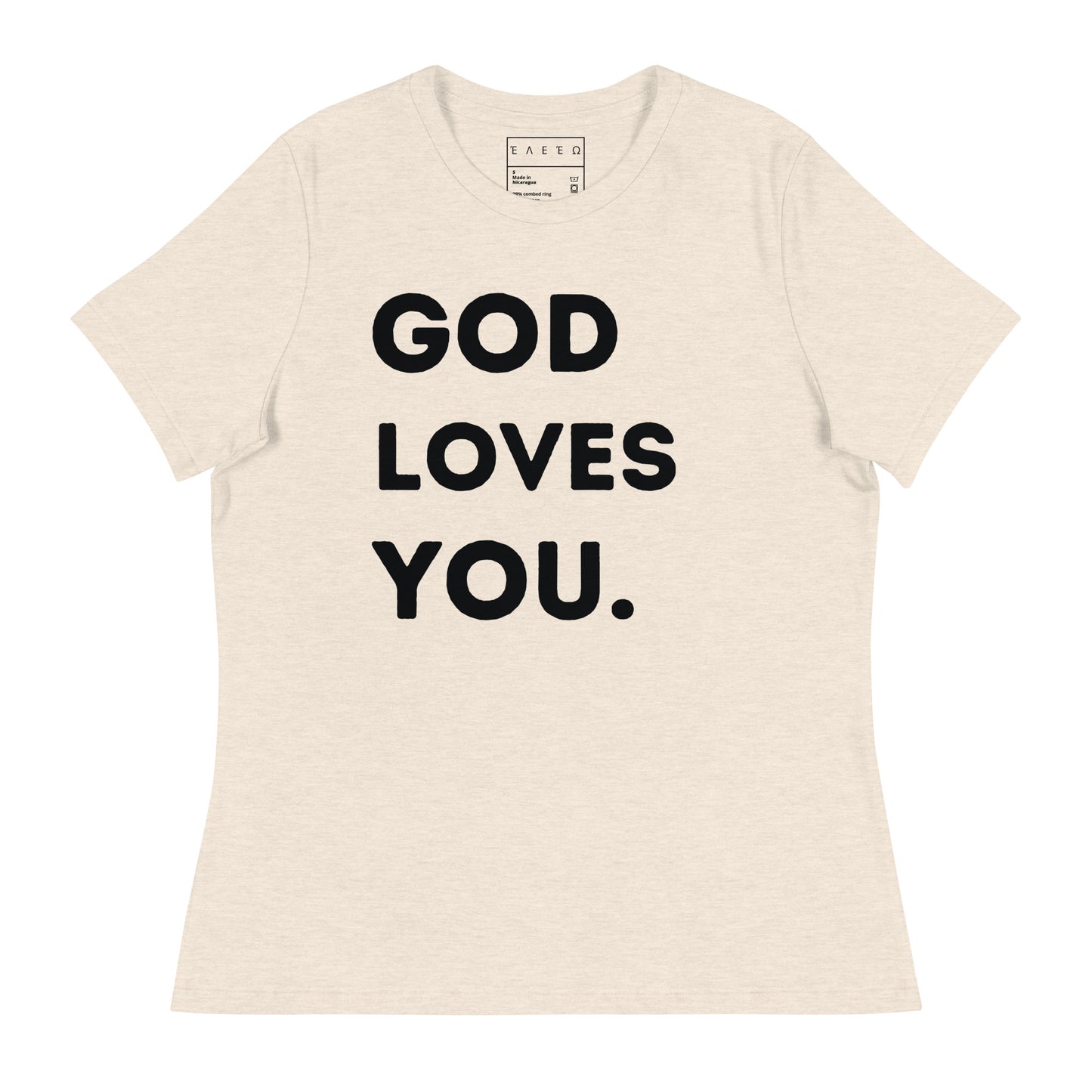 Women's Fitted God Loves You.