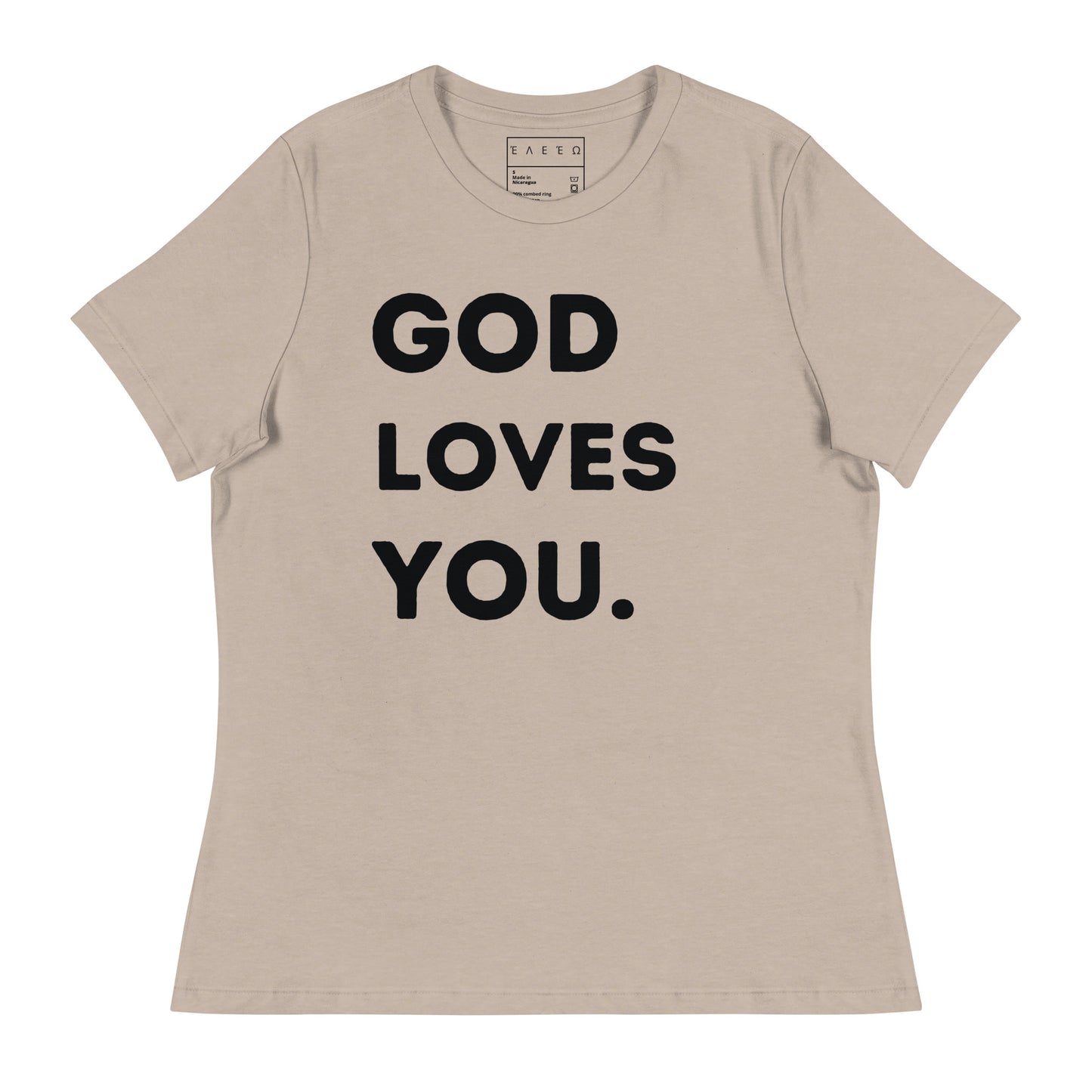 Women's Fitted God Loves You.