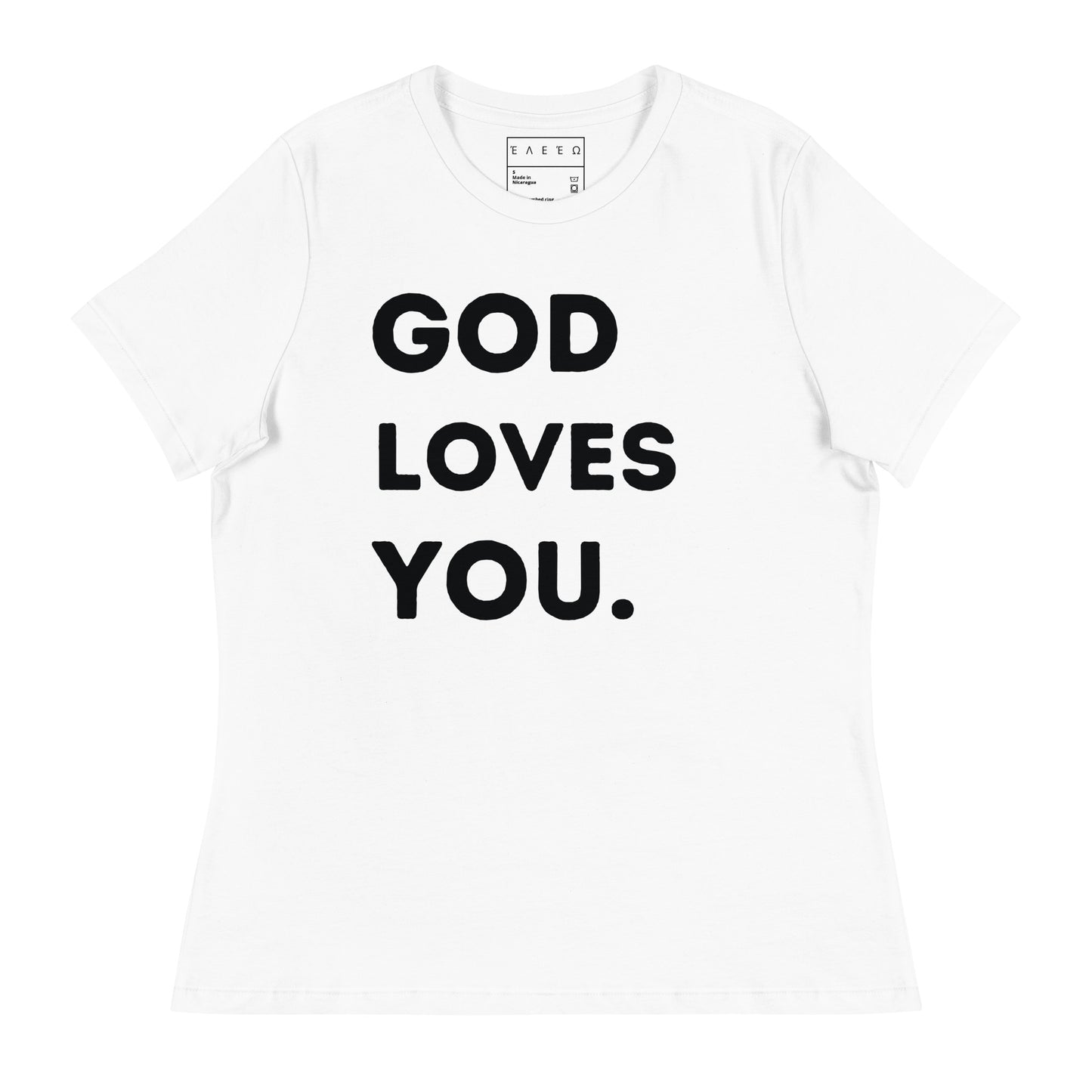 Women's Fitted God Loves You.